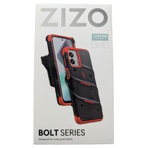 Y9. ZIZO BOLT BUNDLE FOR MOTO G 5G 2023 WITH TEMPERED GLASS, BELT CLIP & LANYARD